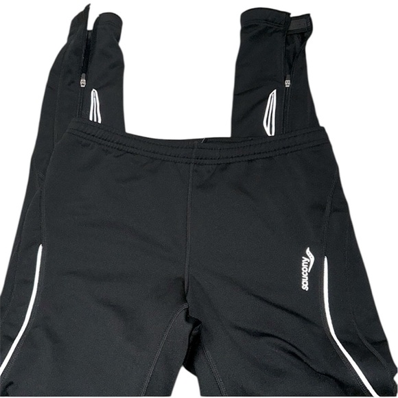 Saucony black athletic joggers size xsmall - Picture 1 of 8